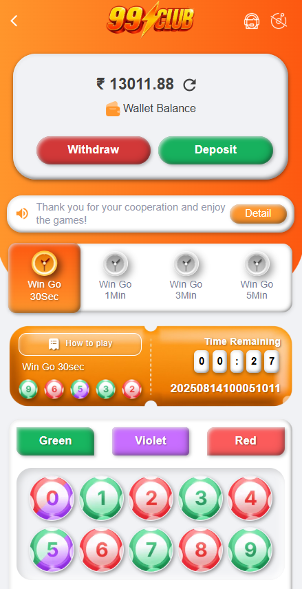 How to Deposit on 99Club